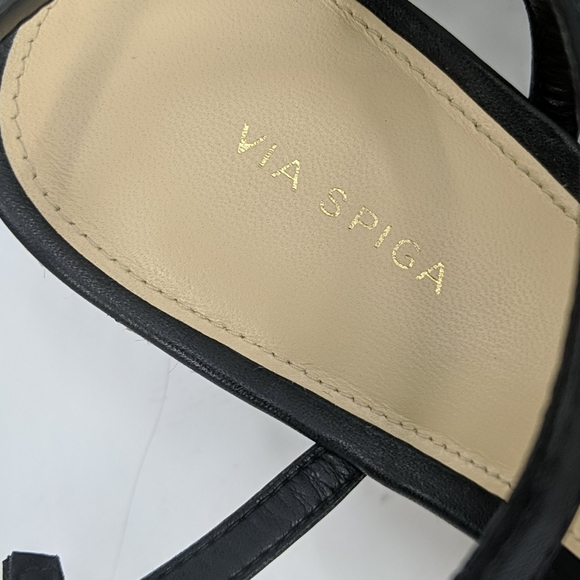 VIA SPIGA Leather Espadrille Wedge San… - Picture 3 of 8